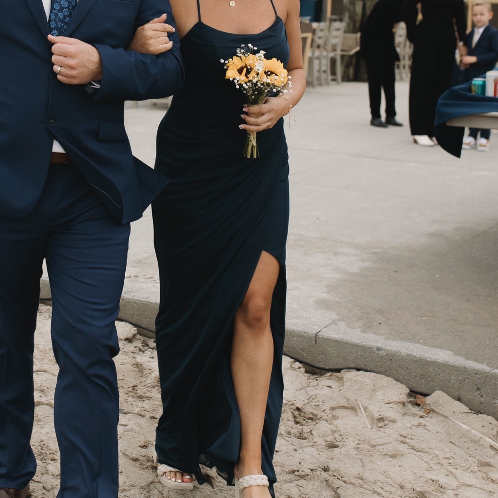 Azazie Blue Maxi Dress Elegant Formal Wear